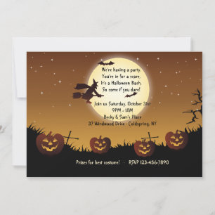 Halloween Ride Party Invitation