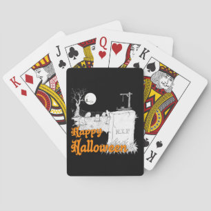 Halloween RIP Poker Cards