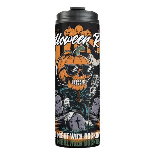 HALLOWEEN ROCK NIGHT THERMAL TUMBLER