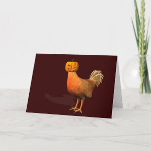 Halloween Rooster Card