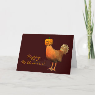 Halloween Rooster Card