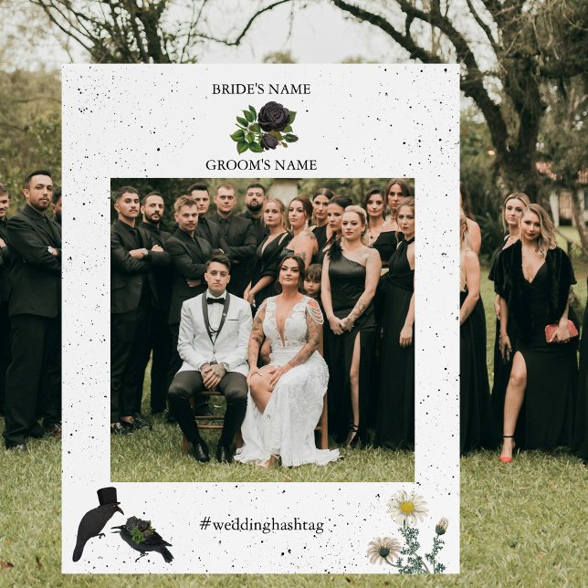 Halloween Roses Crows Wedding Photo Prop Frame Foam Board (Halloween Roses Crows Wedding Photo Prop Frame Foam Board)