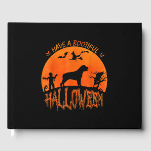 Halloween Rottweiler Dog Funny Scary Costume Lover Guest Book