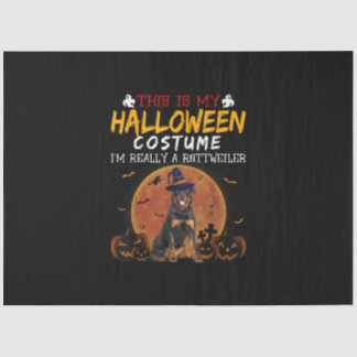Halloween Rottweiler Funny Dog Costume Lovers Tissue Paper