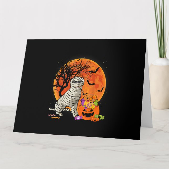halloween rottweiler lover dog funny  boys kids .p card (Front)