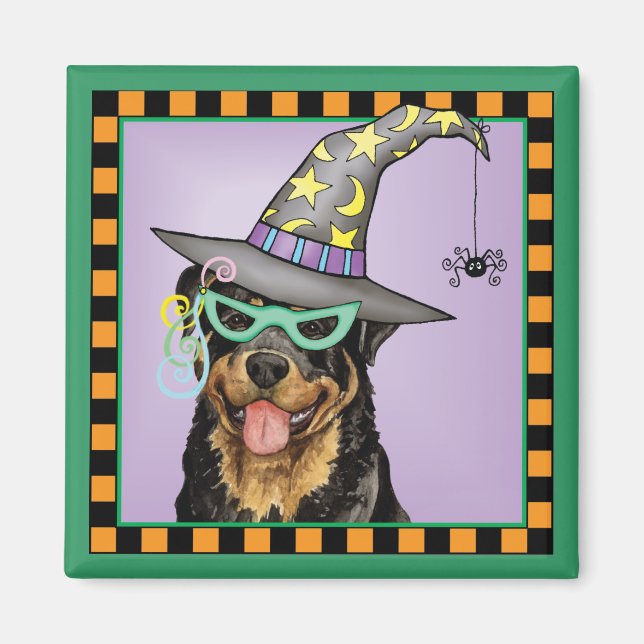 Halloween Rottweiler Magnet (Front)