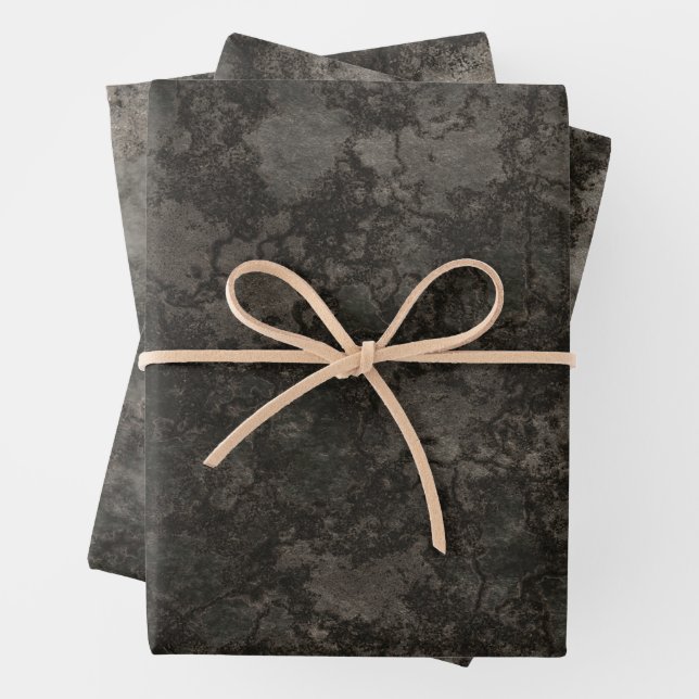 Halloween Rough Stone  Wrapping Paper Sheets (In situ)