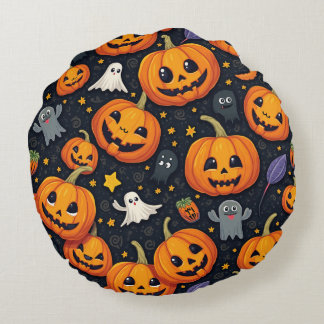 Halloween Round Pillow