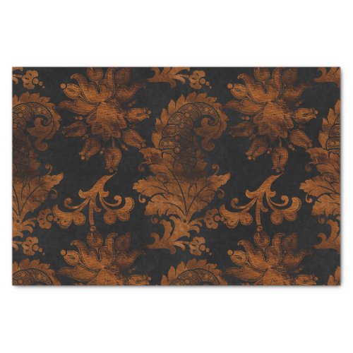 Halloween Royal Floral Damask Tissue Paper