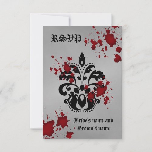 Halloween rsvp wedding