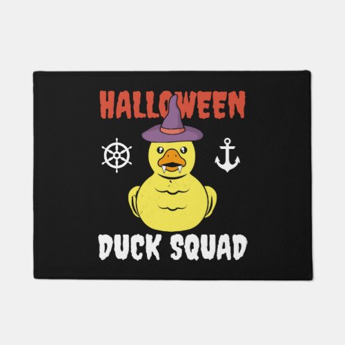 Halloween Rubber Duck Squad Hunting Hunter Cruise Doormat