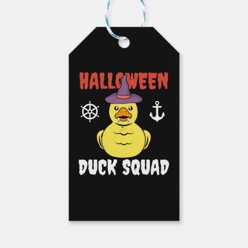 Halloween Rubber Duck Squad Hunting Hunter Cruise Gift Tags