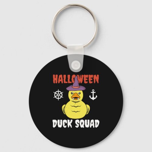 Halloween Rubber Duck Squad Hunting Hunter Cruise Keychain