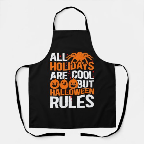 Halloween Rules Halloween Party Costume     Apron