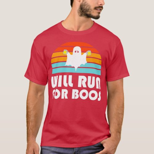 Halloween Running Will Run Boos  T_Shirt