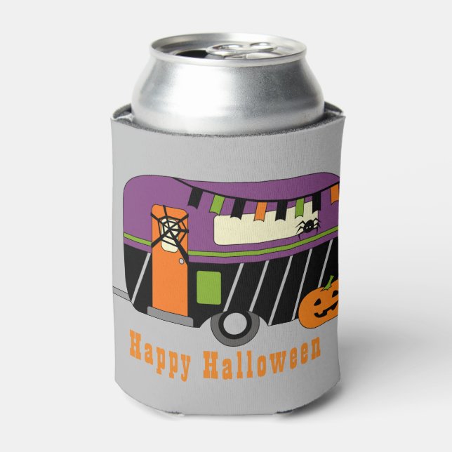 Halloween RV Camper  Can Cooler (Can Front)