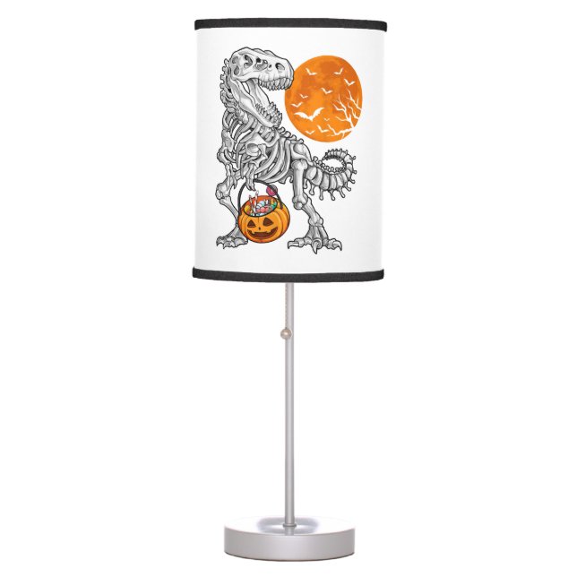 Halloween s for Boys Kids Dinosaur Skeleton T rex Table Lamp (Front)