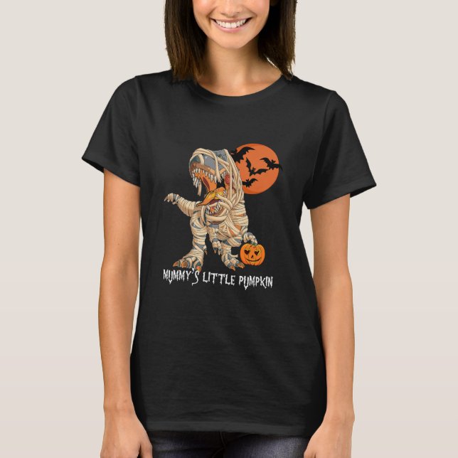 Halloween s For Kids With Cute Mommy Rex Dinosaur T-Shirt (Front)