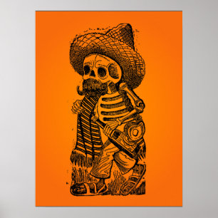HALLOWEEN SALE! Calaveras From the Heap by Posada Poster