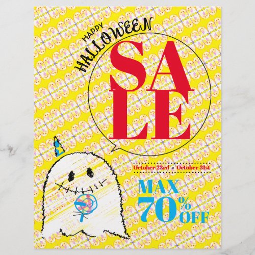 Halloween Sale Flyer Paper