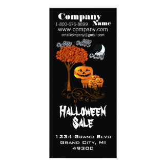 Halloween Sale Rack Card