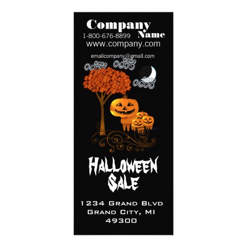 Halloween Sale Rack Card