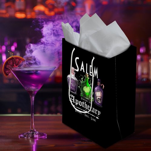 Halloween Salem Apothecary Potions Tonics Elixirs Medium Gift Bag