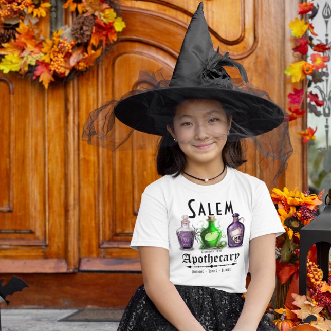 Halloween Salem Apothecary Potions Tonics Elixirs T-Shirt (Creator Uploaded)