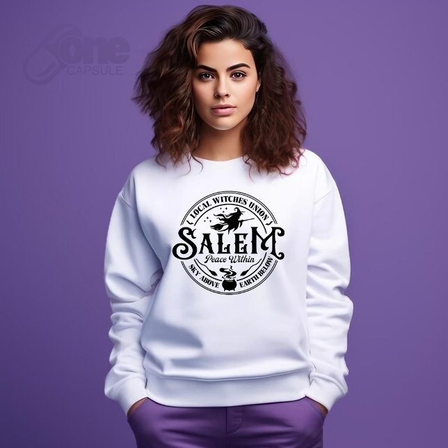 Halloween Salem Local Witches Union Sweatshirt (salem local witches union halloween)