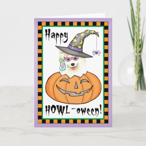 Halloween Samoyed Card