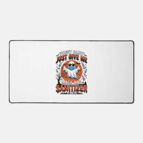 Halloween Sanitizer Funny Ghost Mask Candy_1 Desk Mat
