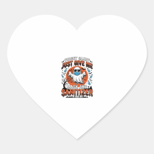 Halloween Sanitizer Funny Ghost Mask Candy_1 Heart Sticker