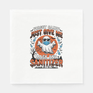 Halloween Sanitizer Funny Ghost Mask Candy_1 Napkins
