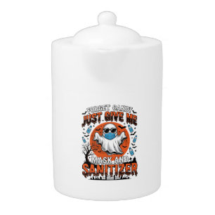 Halloween Sanitizer Funny Ghost Mask Candy_1 Teapot