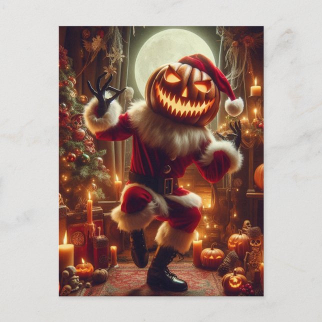 Halloween Santa  Postcard (Front)