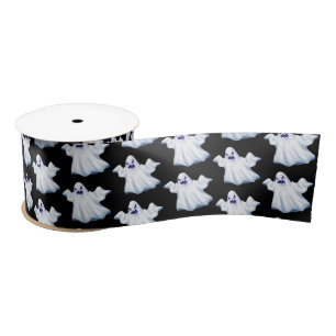 Halloween Satin Ribbon-Ghost Satin Ribbon