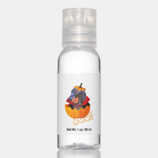 Halloween Sausage Dog Boo Pumpkin Dachshund Hand Sanitizer