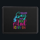 Halloween Say Boo And Scary On Birthday Hitch Cover<br><div class="desc">Halloween Say Boo And Scary On Birthday</div>