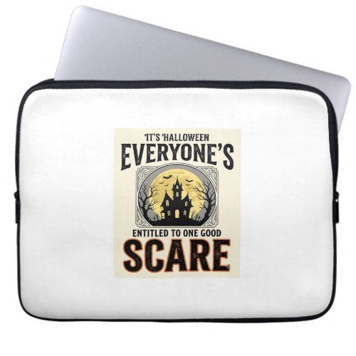 Halloween Scare Everyone Entitled Spooky Vintage_1 Laptop Sleeve