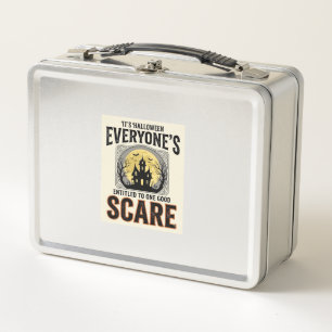 Halloween Scare Everyone Entitled Spooky Vintage_1 Metal Lunch Box