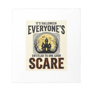 Halloween Scare Everyone Entitled Spooky Vintage_1 Notepad