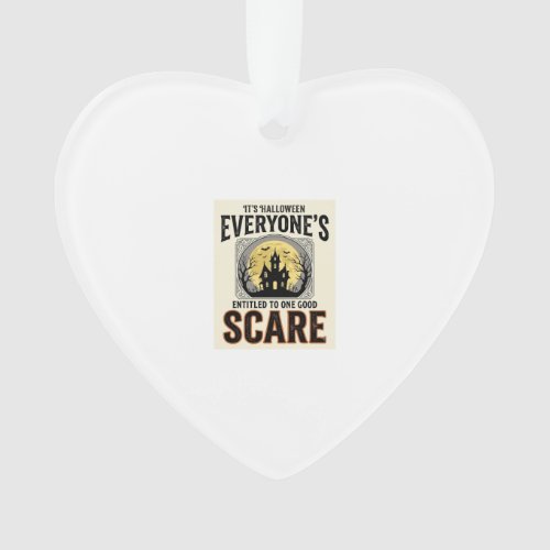 Halloween Scare Everyone Entitled Spooky Vintage_1 Ornament