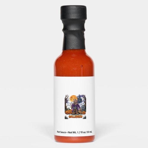 Halloween Scarecrow Candy Sack Pumpkins Haunted Ho Hot Sauces