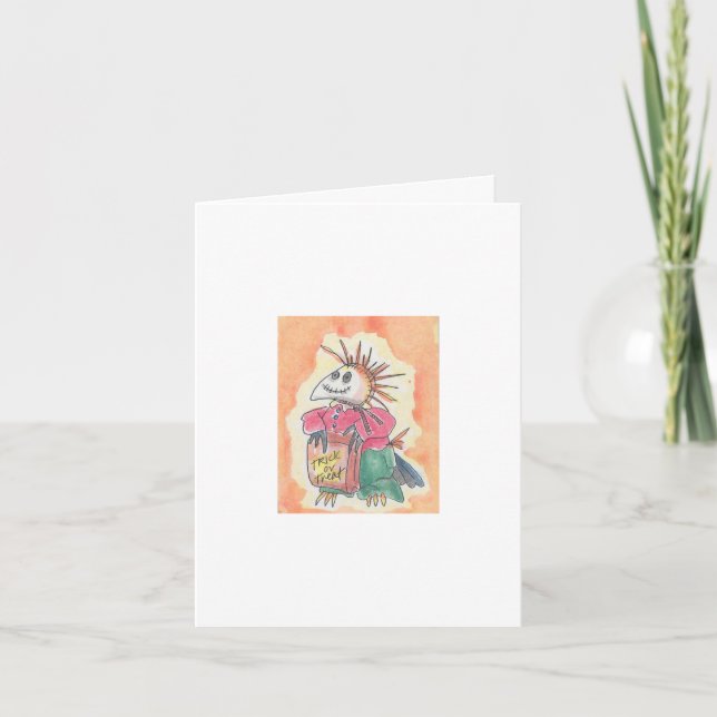 Halloween ScareCrow Card (Front)