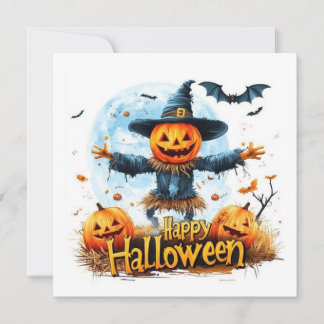 Halloween Scarecrow Card