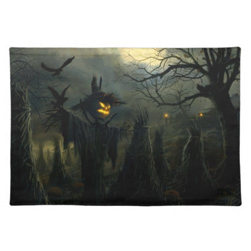 Halloween Scarecrow Cloth Placemat