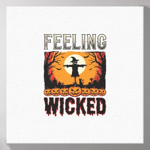 Halloween Scarecrow Feeling Wicked Vintage_1 Canvas Photo Tile