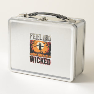 Halloween Scarecrow Feeling Wicked Vintage_1 Metal Lunch Box