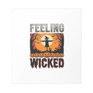 Halloween Scarecrow Feeling Wicked Vintage_1 Notepad