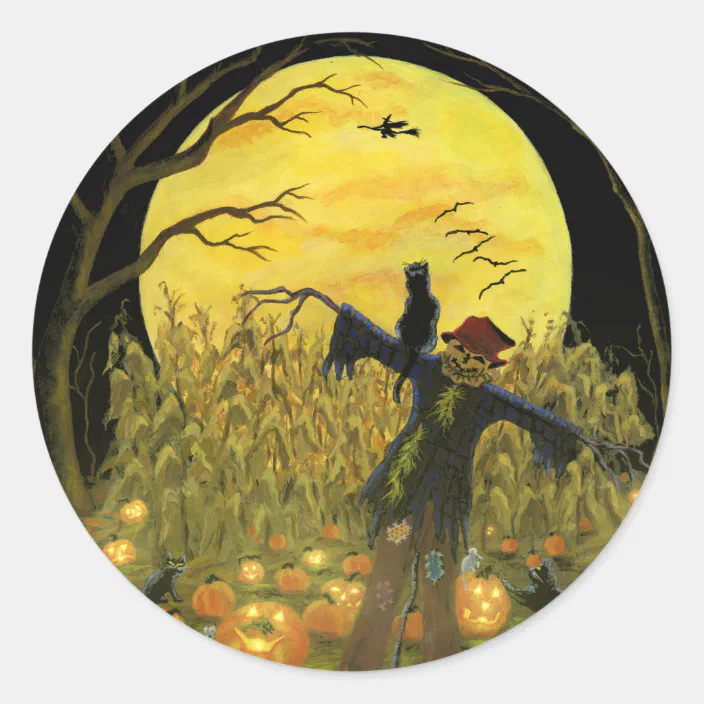 Jack O' Lantern Wall Art Halloween Decor Premium Matte Haunted House Scarecrow HALLOWEEN POSTER Print